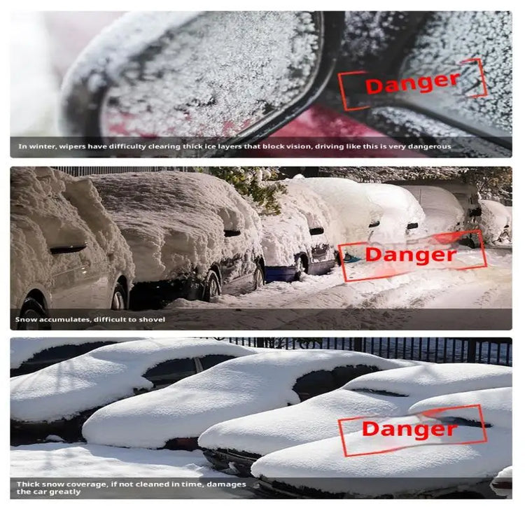 Versatile Ice Scraper for Cars, Windshield and Door Snow Removal, Frost Clearing Tool for Winter, Auto Cleaning Accessories