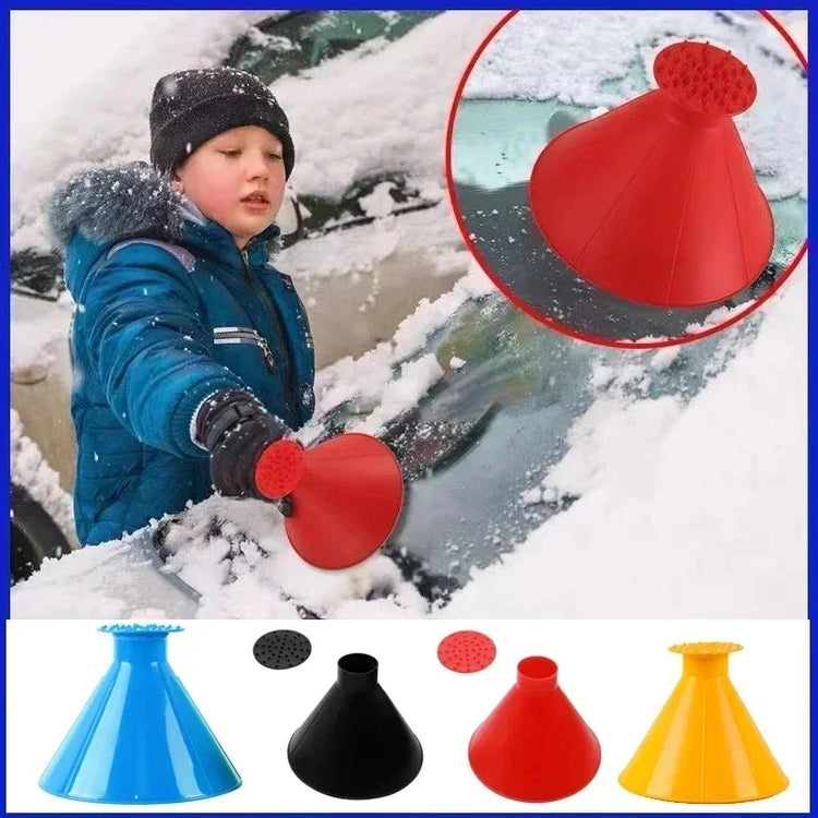 Auto Ice Scrape Funnel Car Window Glass Cleaning Tool Windshield Snow Remove Shovel Cleaning Brush Home Windows Glass Clean Amag