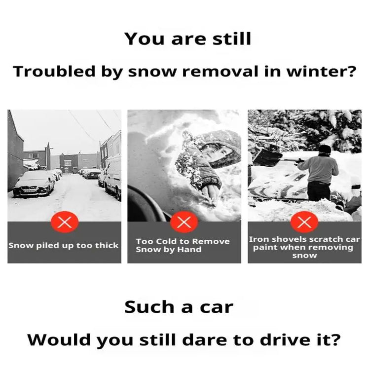 Versatile Ice Scraper for Cars, Windshield and Door Snow Removal, Frost Clearing Tool for Winter, Auto Cleaning Accessories