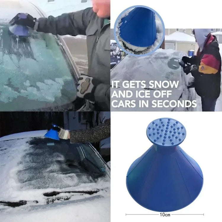 Auto Ice Scrape Funnel Car Window Glass Cleaning Tool Windshield Snow Remove Shovel Cleaning Brush Home Windows Glass Clean Amag