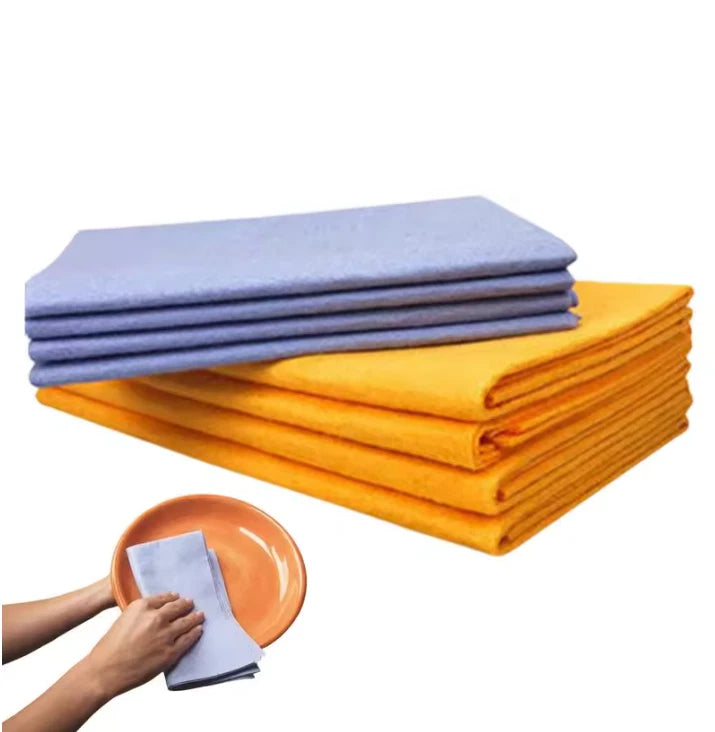 8 Pcs Ultra-Absorbent Miracle Cleaning Shammy Multi-Purpose Rags Towels Cloth UK