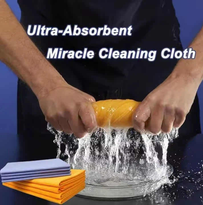 8 Pcs Ultra-Absorbent Miracle Cleaning Shammy Multi-Purpose Rags Towels Cloth UK
